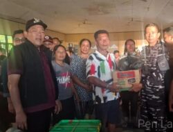 Danlanal Sibolga Bersama Forkopimda Sibolga Tinjau Lokasi Terdampak Bencana Alam di Sibolga