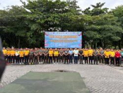 Lanal Banjarmasin Bersama TNI, POLRI dan Pemda Kalimantan Selatan Laksanakan Bakti Kebersihan