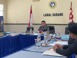 Danlanal Sabang Pimpin Rakorsetda Caba Pria/Wanita dan Tamtama PK Gelombang I Tahun 2026