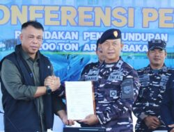Lanal Dumai Bersama Tim Satgas Gabungan TNI AL, Berhasil Gagalkan Penyelundupan 200 Ton Arang Bakau di Perairan Kepulauan Meranti