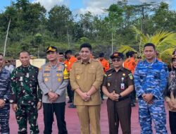 Prajurit Lanal Bintan Ikuti Apel Gelar Pasukan Operasi Ketupat Seligi 2026