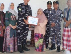 Peringati HUT Ke-40, Lanal Bengkulu Salurkan Bantuan Sembako Ke Panti Asuhan