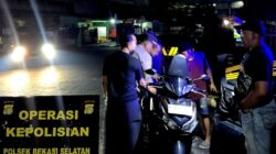 Cegah Aksi Kejahatan Jalanan Polsek Bekasi Barat Gelar Razia Stasioner dan Patrol